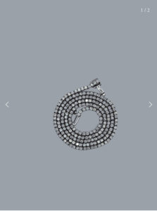 3 Pointer Diamond Tennis Necklace